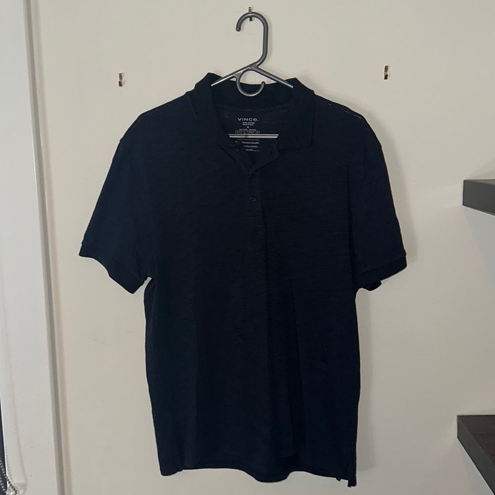 Vince (Black/Medium) Collard Shirt